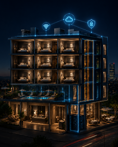 IPVIP | Connectivity and Cybersecurity Specialists for Hotels | Critical Communications Infrastructure for an International Lifestyle Hotel